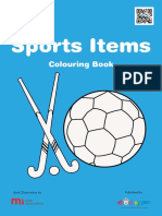 00 Sports Items Colouring Book