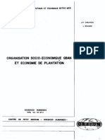 Organisation Socio-Economique Gban Et Economie de Plantation