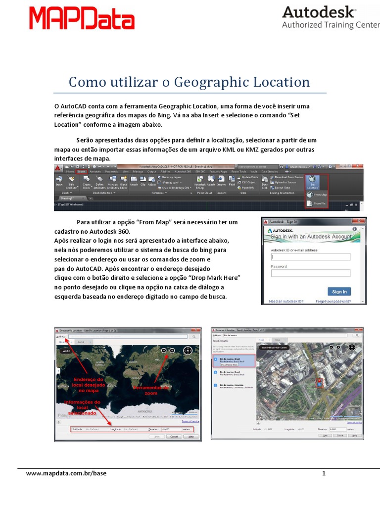 Utilizando Geolocation no AutoCAD | PDF | Auto Cad | Tecnologia da ...