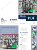 XC Series 3-Wheel Electric Forklift Truck With Lithium Power