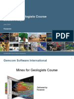 MINEX For Geologist Course - June