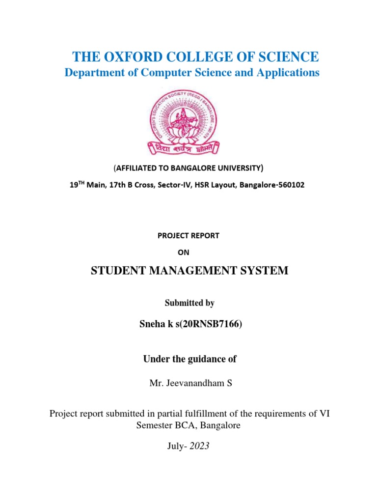 Online Examination System Project Report | PDF | Standardized Tests ...