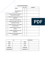 Duct Insulation Checklist