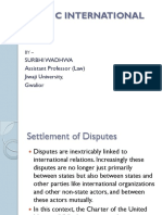 16 - Public International Law - Settlement of Disputes
