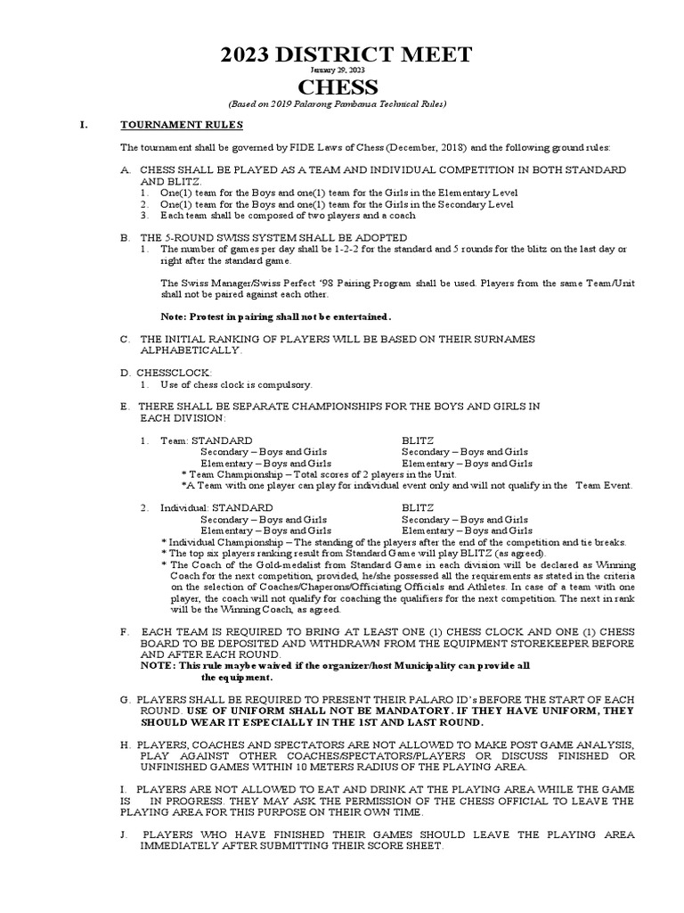 District Meet Other Term