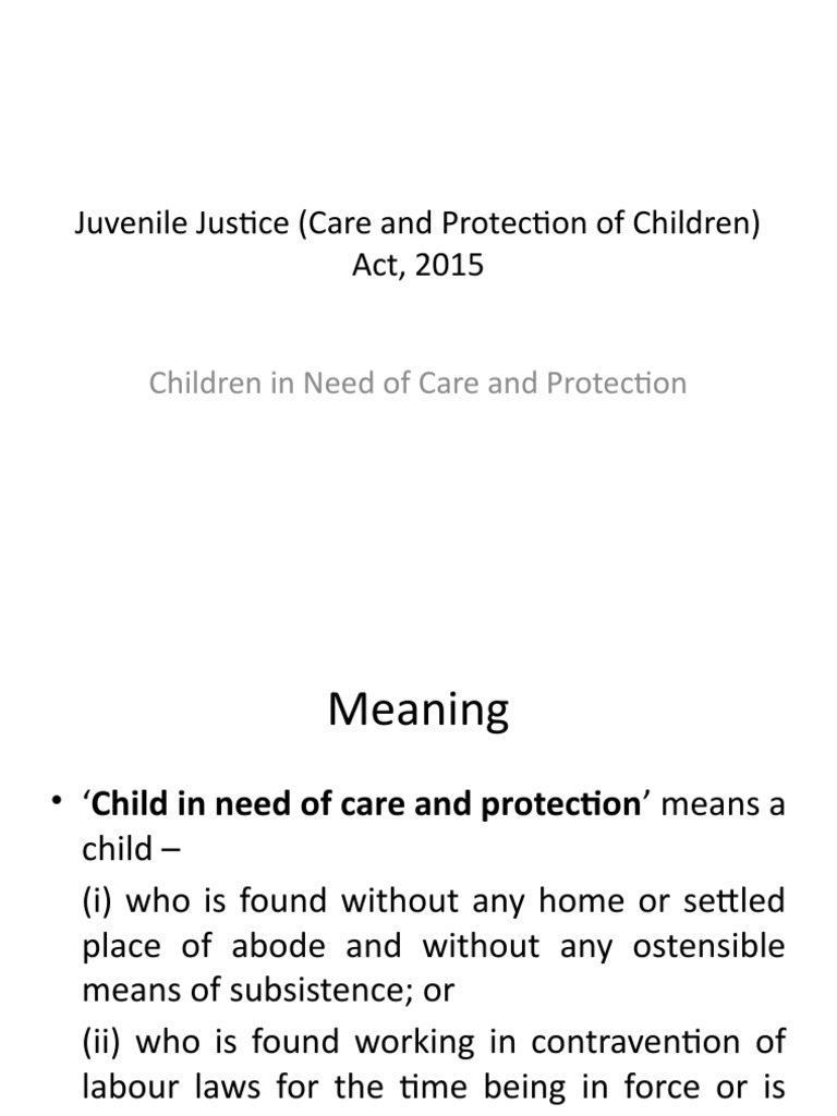Child In Need Section 17