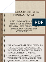 El Conocimiento Es Fundamental