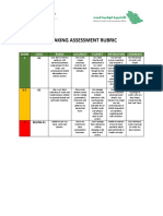 Speaking Assessment Rubric