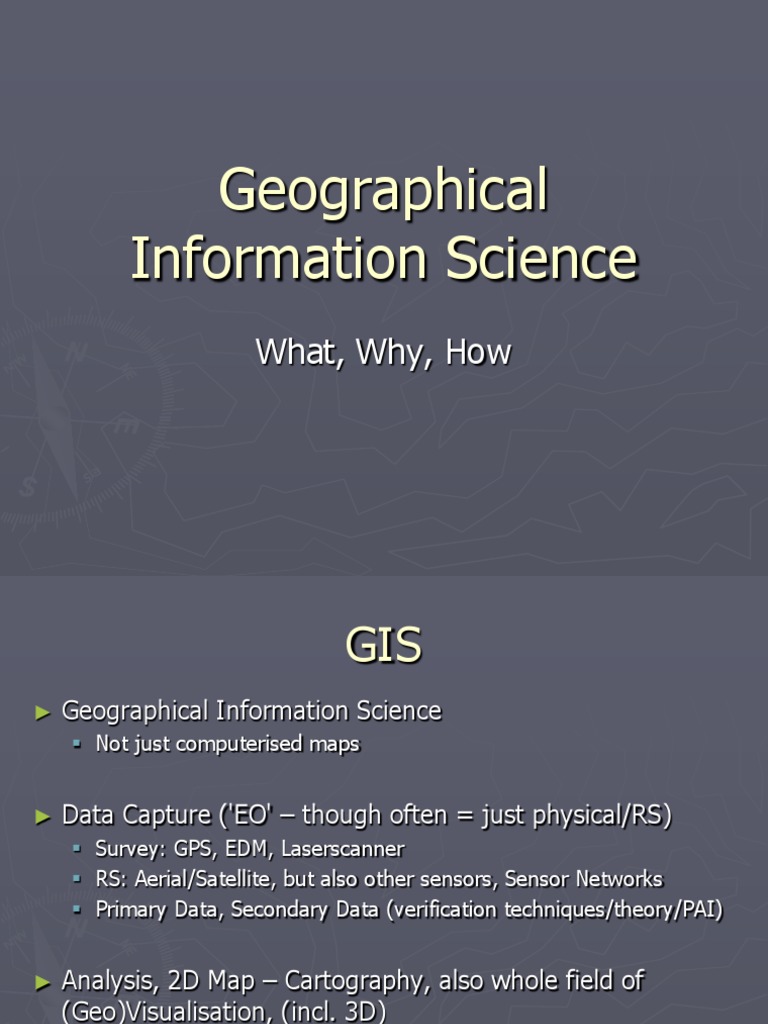 Geographical Information Science: What, Why, How | PDF | Geographic ...