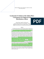 Geodynamic Evolution of The Indian Plate Consequences For Dispersal and Distribution of Biota Ashok Sahni and GVR Prasad