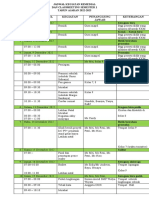 Jadwal Classmeting Semester 1 22-23