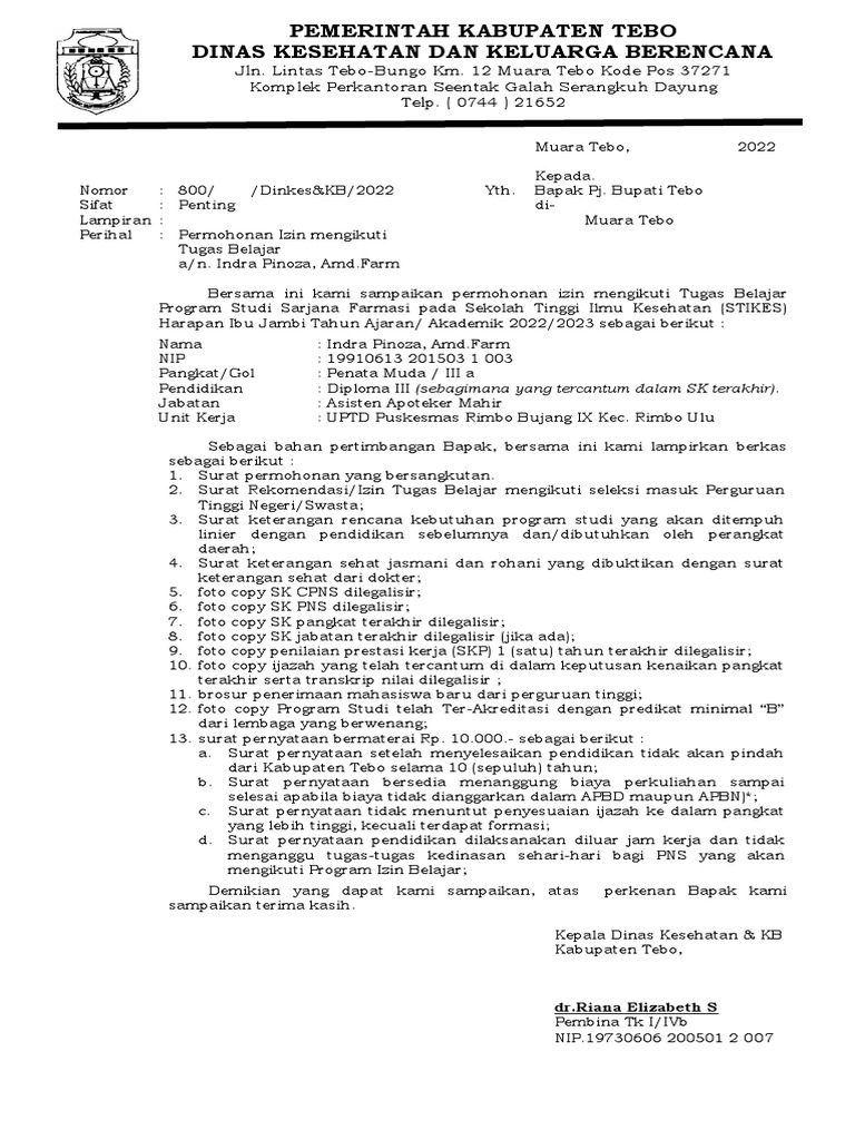 Permohonan tubel indra pdf