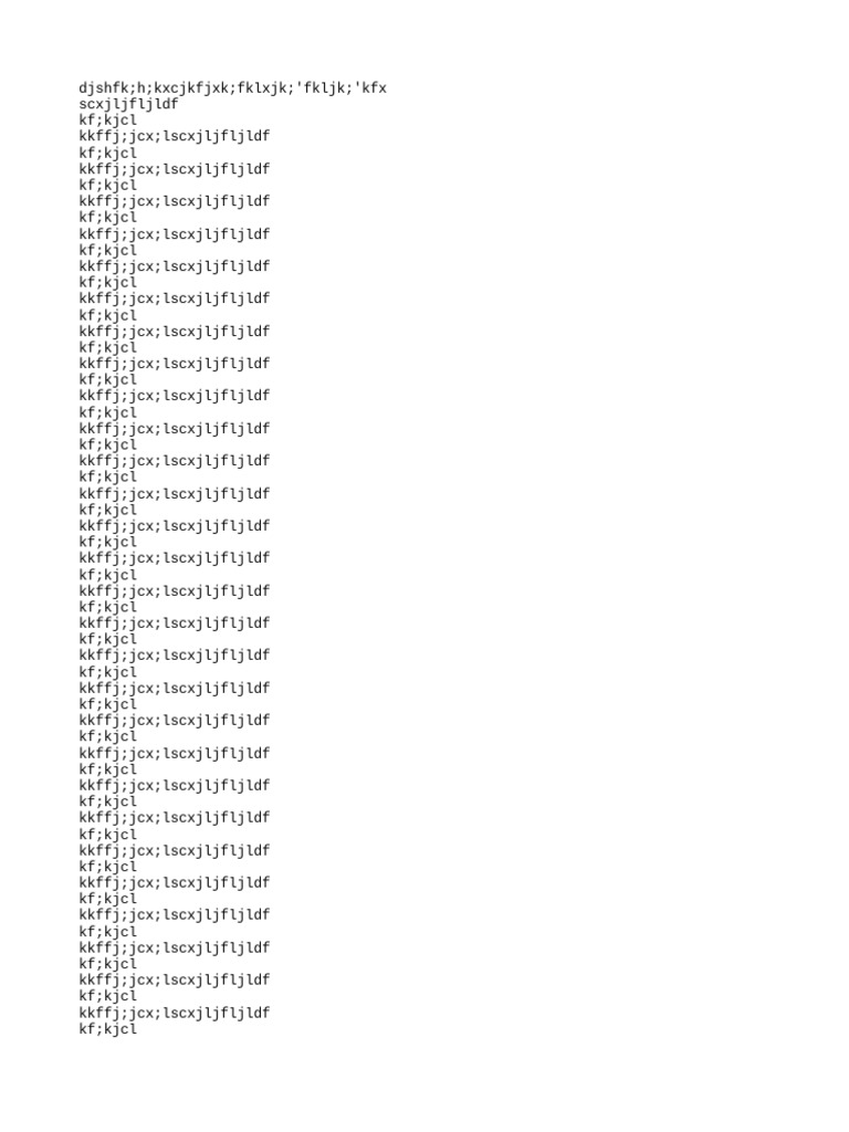Nonsensical Text Document | PDF