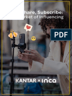 (Kantar X INCA) Like, Share, Subscribe The Marketing of Influencing