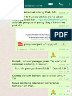 Proposal, Jadwal, Asistensi Tugas Akhir 1