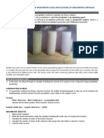 Calculating Results From Gravimetric Data Applications of Gravimetric Methods