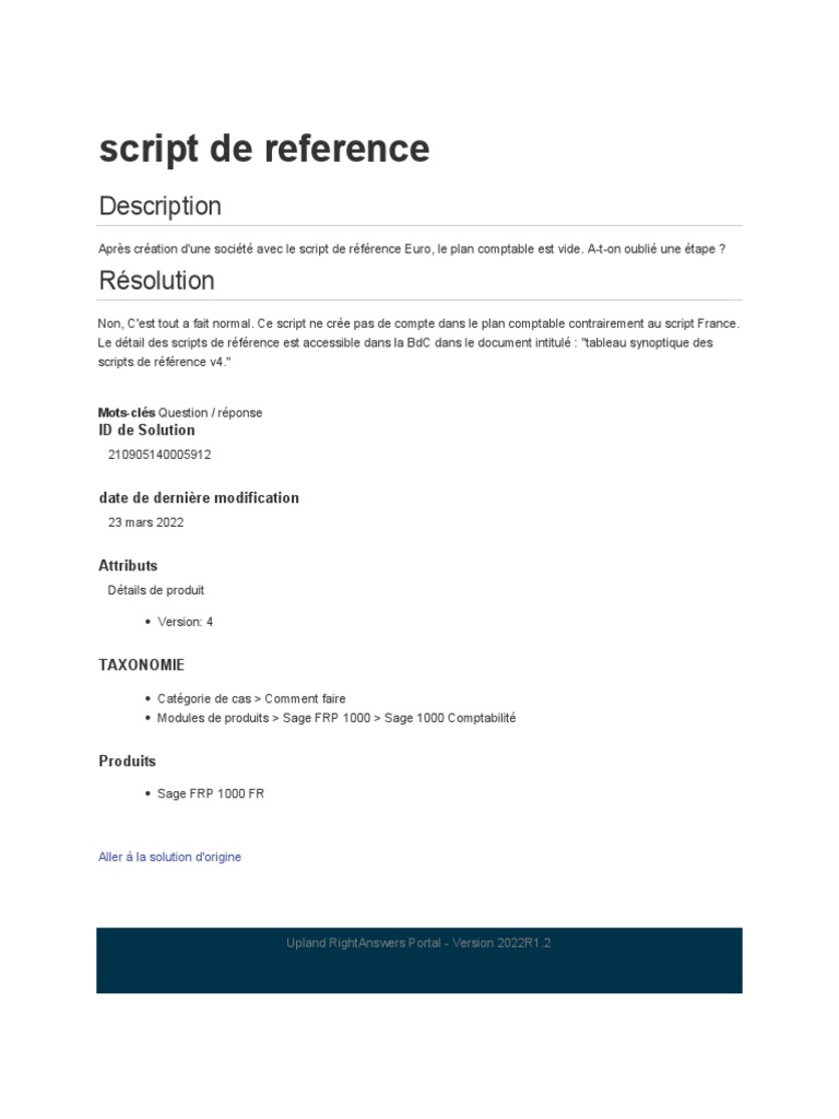 Script de référence Euro et comptabilité | PDF | Ordinateurs