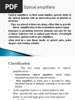 Optical Amplifiers