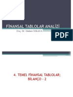 Finansal Tablolar Analizi 0322