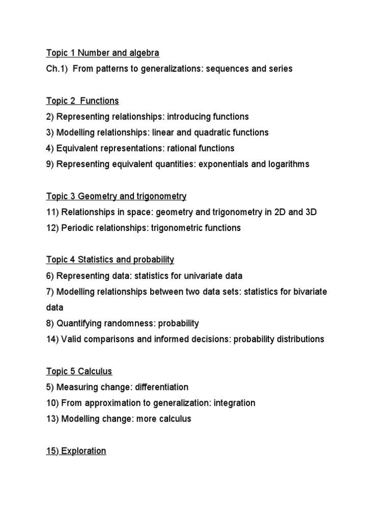 Ib Maths Topic 1 5 Pdf Teaching Methods Materials