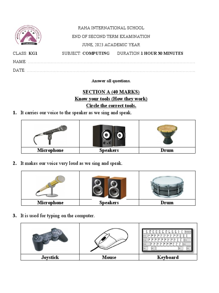 Answer All Questions PDF Computer Keyboard Computer Hardware