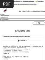 (MCQS) Big Data - Last Moment Tuitions