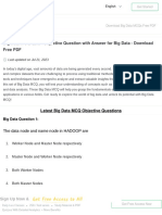 Big Data MCQ (Free PDF) - Objective Question Answer For Big Data Quiz - Download Now!