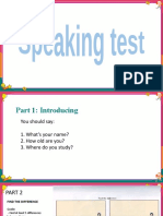 Speaking Test