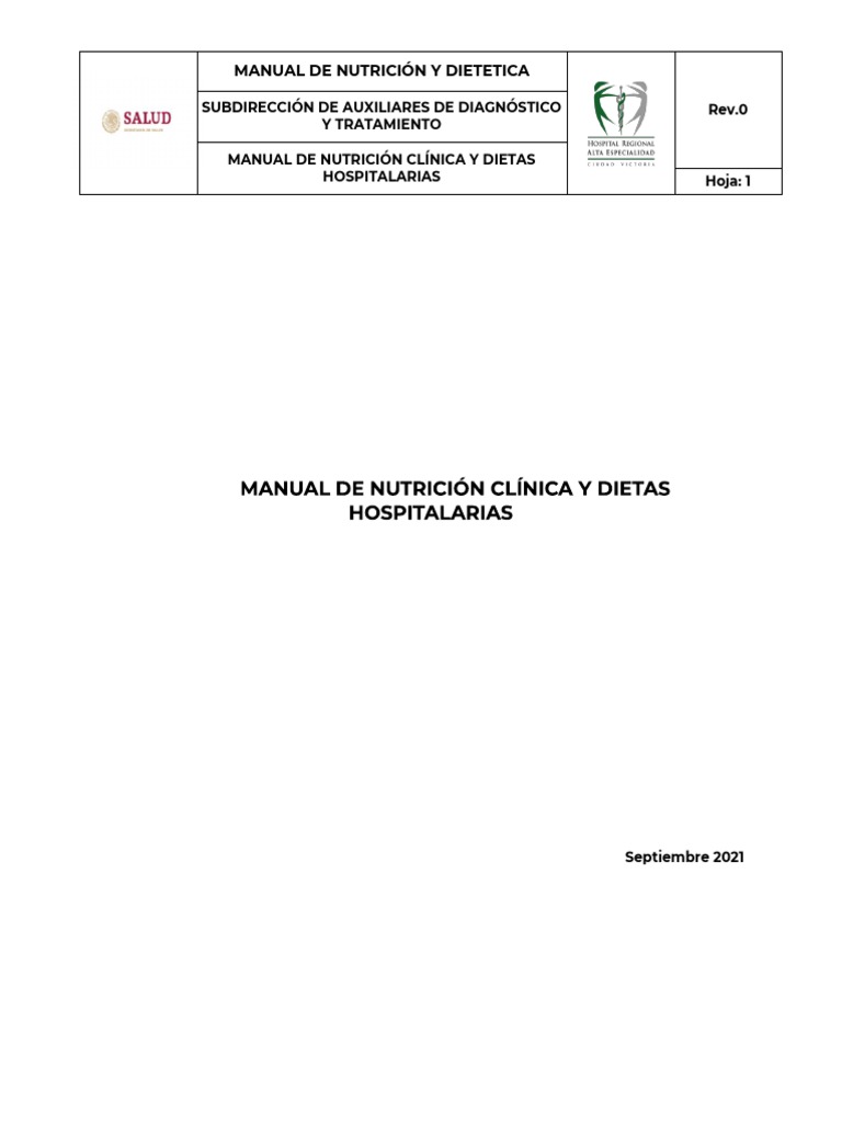Manual de Nutricin y Diettica Hospitalaria 20220804 0306 | Descargar ...