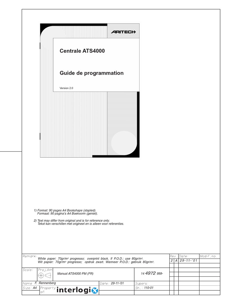 ATS4000 FR Prog | PDF | Équipement | Informatique