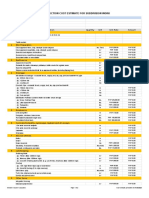 Cost Estimate Subdivision