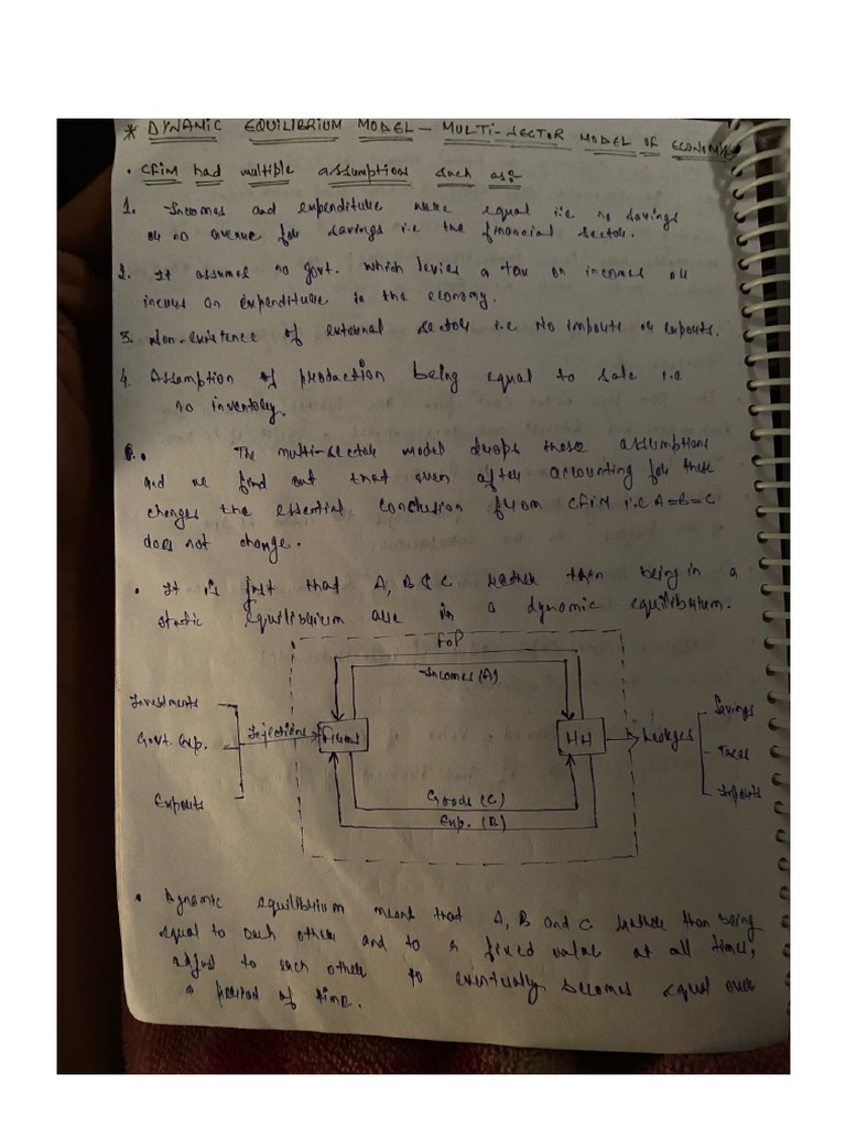 Dynamic Equilibrium Model | PDF