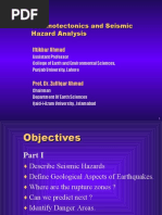 Geological Aspects of Earthquakes and Sesimic Risk Analysis-Computer Program