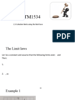 Calculate Limits With Limit Laws