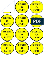 Stiker Resiko Jatuh, DNR, Alergi