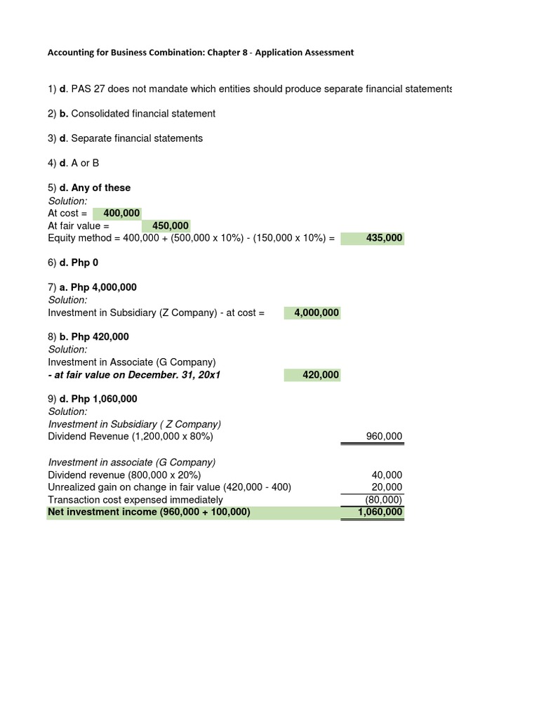 Accounting For Business Combination PDF