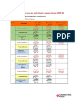 Cronograma Completo Del Curso