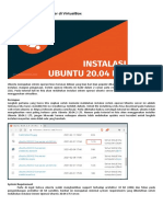 Tutorial Ubuntu 20.04 LTS Server Di Virtual Box