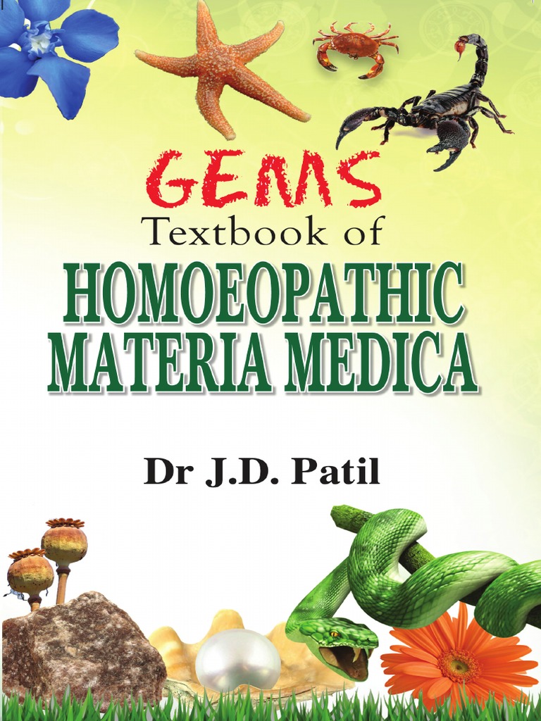 Homoeopathic Materia Medica By J D patil PDF Homeopathy Physician