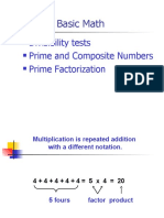 Divisibility Tests - Prime Factorization