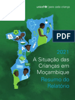 A Situação Das Crianças em Moçambique 2021