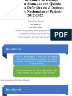 Manejo de Cáncer de Esófago Localmente Avanzado Con Quimioradioterapia Definitiva