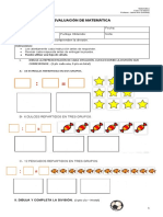 Evaluación 3 Matemática 5° - Divisiones Diferenciados