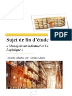 Sujet de Fin D'étude - Management Industriel Et La Logistique