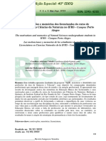 As Motivações e Memórias Dos Licenciandos Do Curso de Licenciatura em Ciências Da Natureza No IFRS - Campus Porto Alegre