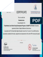 FDP-ChatGPT - AITools-MarianCollege - KSHEC - Click Here To Download Your Certificate