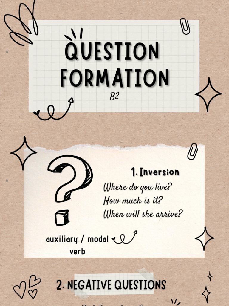 B2 Question Formation Guide | PDF