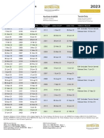 Production Schedule 2023