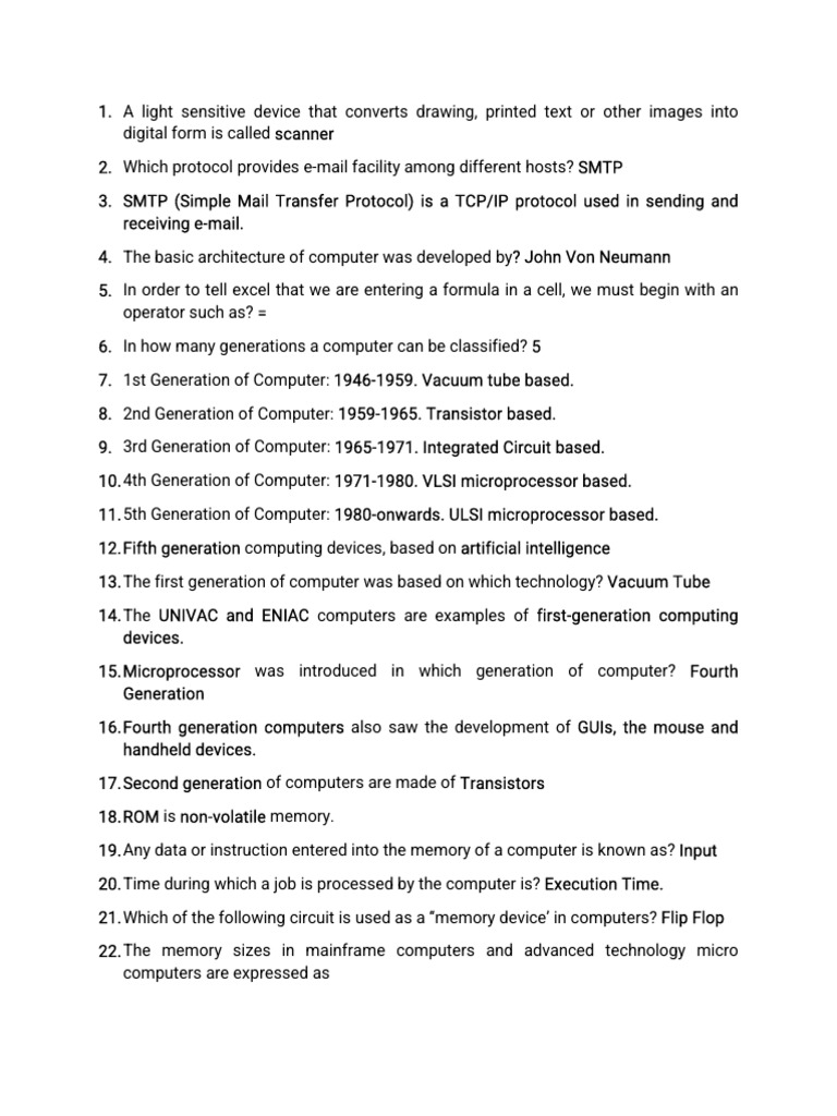 Computer by Examveda PDF PDF Electrical Components Electrical