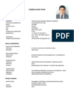 Curriculum Vitae: Datos Personales